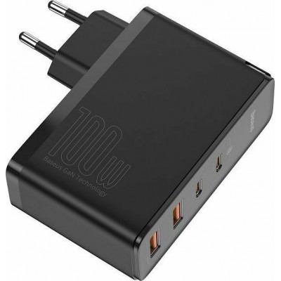 Baseus GaN2 Pro Φορτιστής 100W 2x USB + 2x USB-C Black